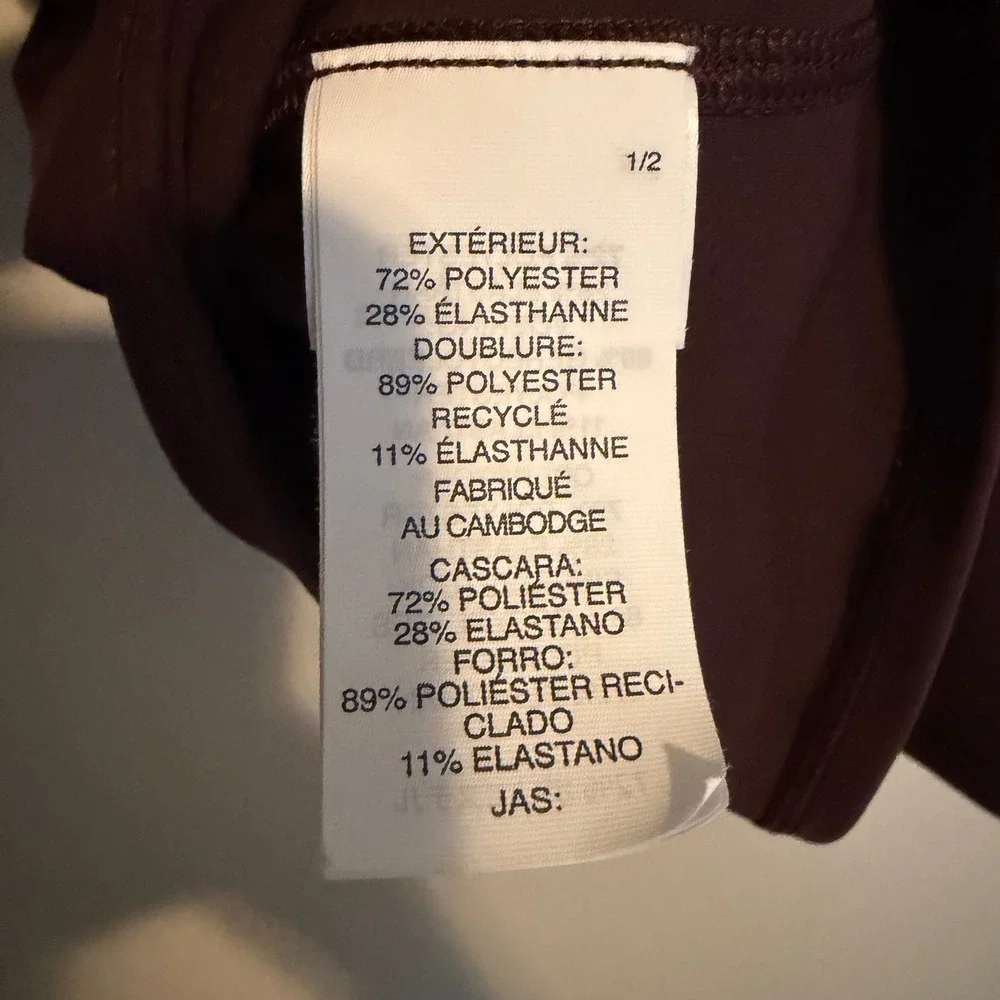 Vuori Avant Top 3/4 sleeve L built in bra scoop neck balletcore active athletic - Picture 5 of 6
